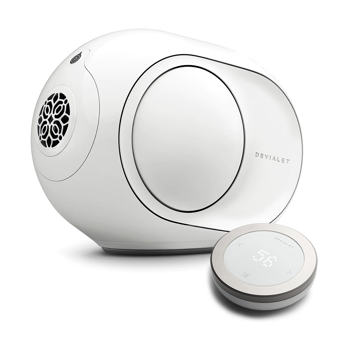 Devialet Phantom II 95db Wireless Compact Speaker (Iconic White) with Remote (Matte White)