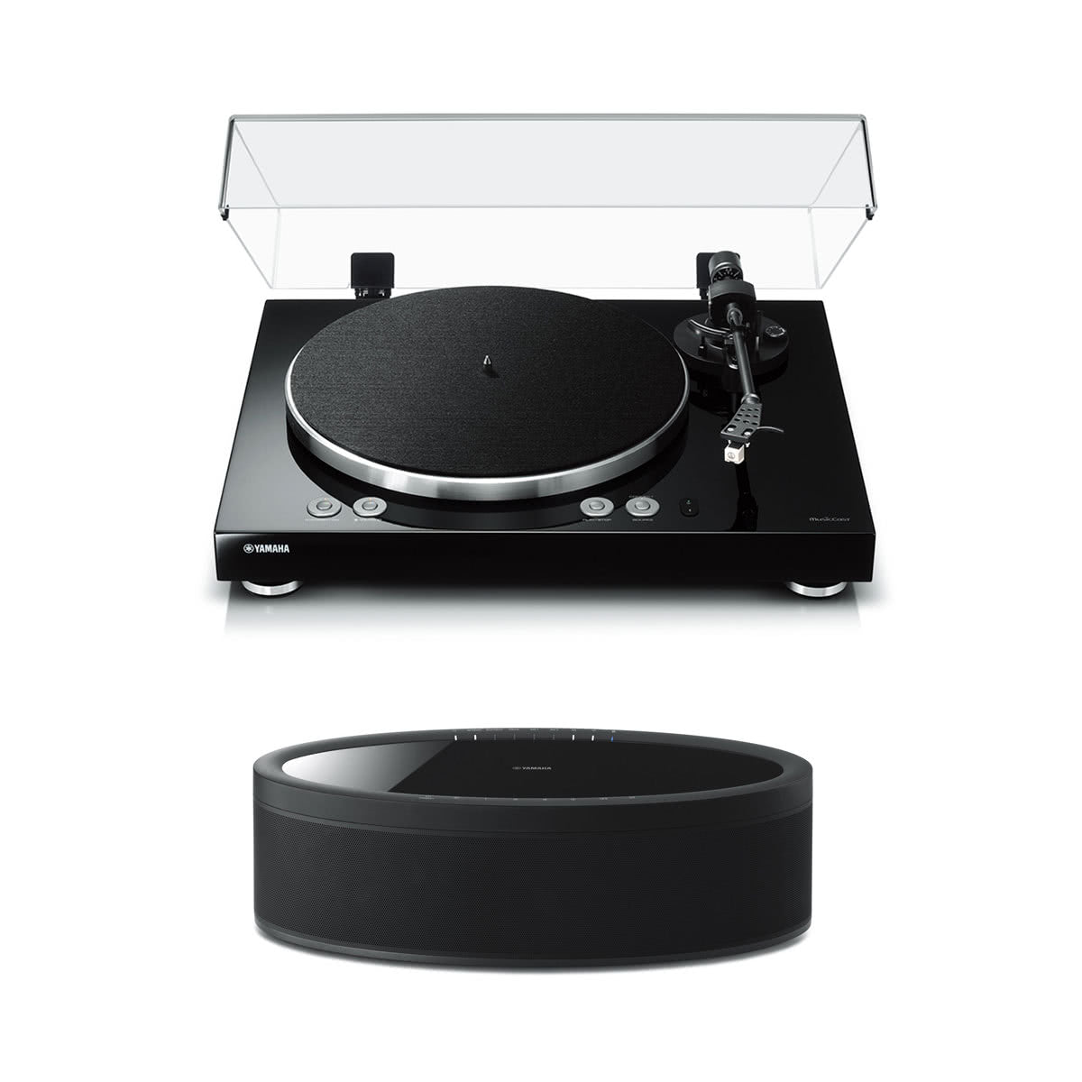 Yamaha MusicCast Vinyl 500 Turntable with MusicCast 50 Wireless Speaker (Black)