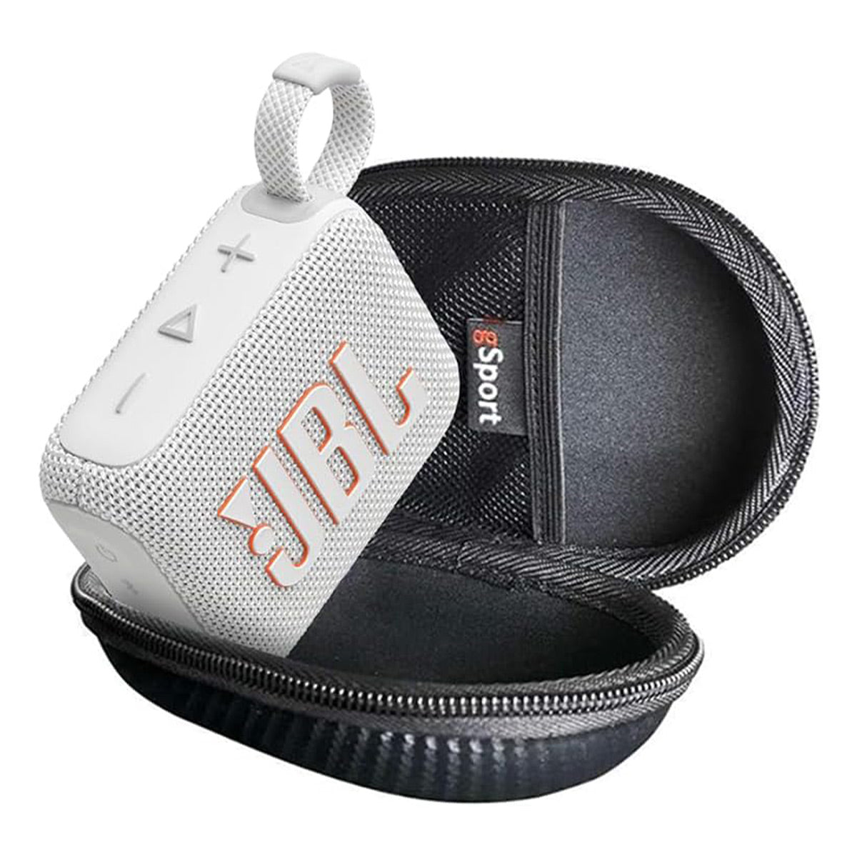 JBL Go 4 Ultra Portable Bluetooth Speaker Bundle with gSport Case (White)