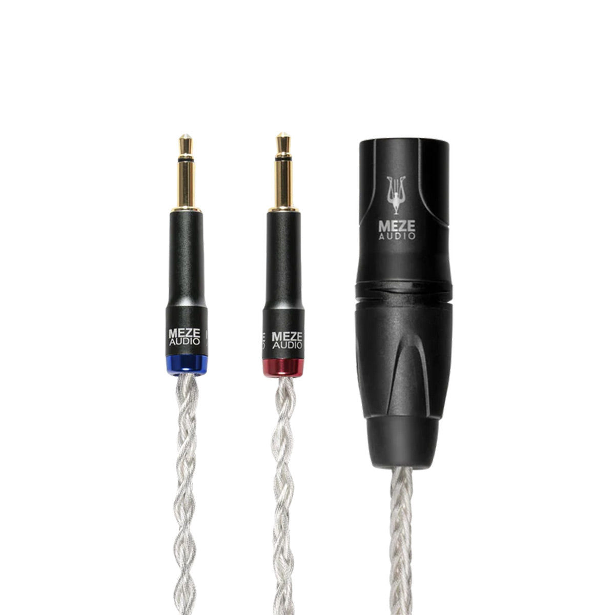 Meze Audio Mono 3.5mm to 4-Pin Balanced Silver-Plated Cables - 8.2 ft.