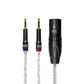 Meze Audio Mono 3.5mm to 4-Pin Balanced Silver-Plated Cables - 8.2 ft.