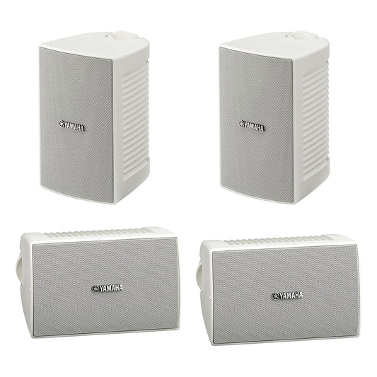 Yamaha NS-AW194 High Performance Outdoor Speakers - 4-Pack (White)