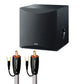 Yamaha NS-SW050 Powered Subwoofer Bundle with AudioQuest Jack Russell