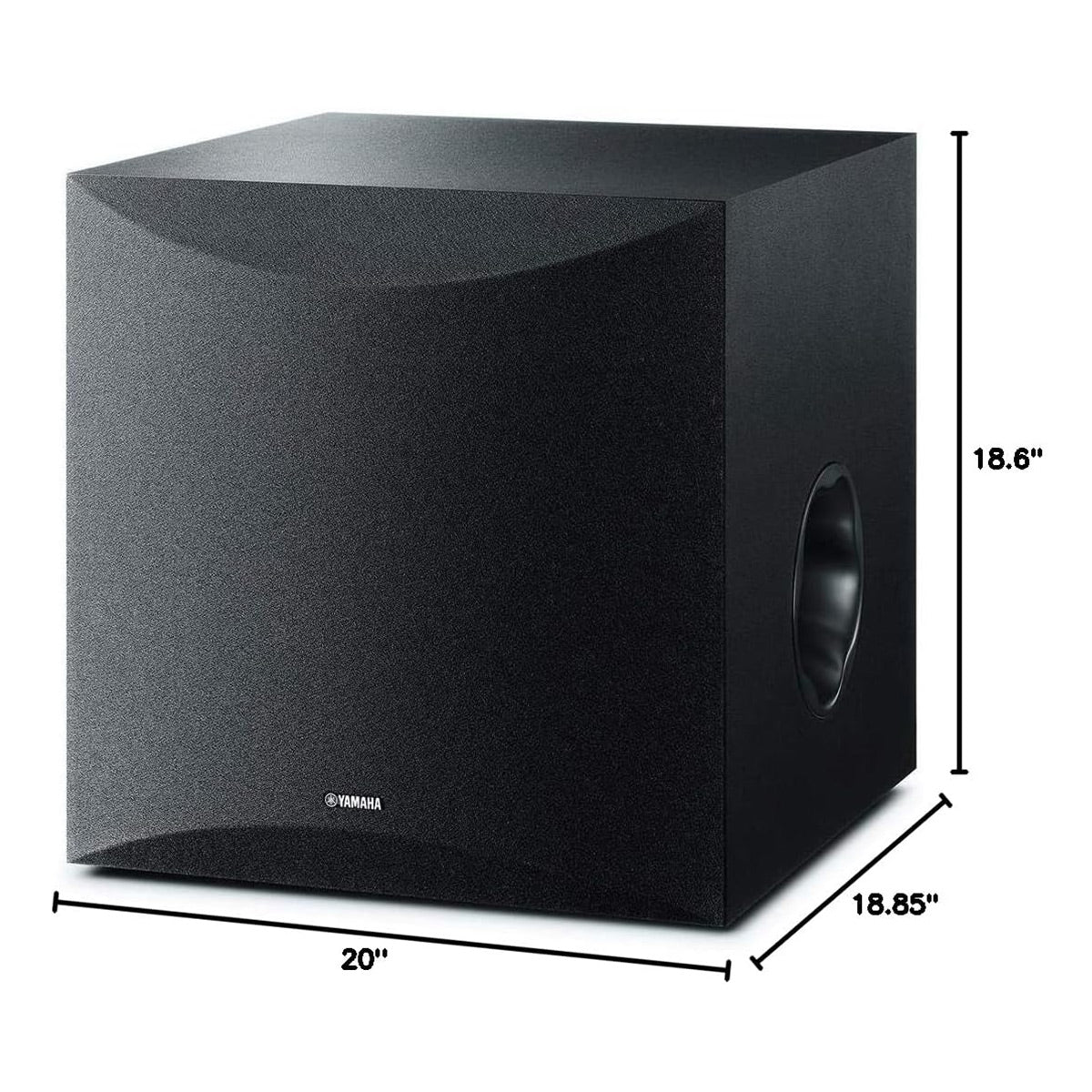 Yamaha NS-SW100BL 10 Inch Powered Subwoofer & NS-C210BL Center Channel Speaker Bundle