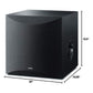 Yamaha NS-SW100BL 10 Inch Powered Subwoofer & NS-C210BL Center Channel Speaker Bundle