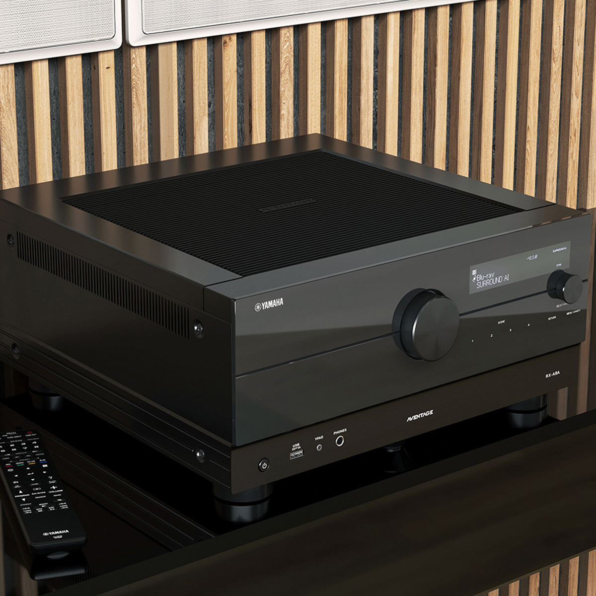Yamaha RX-A8A AVENTAGE 11.2 Channel Receiver with AudioQuest SKY 3m HDMI Cable