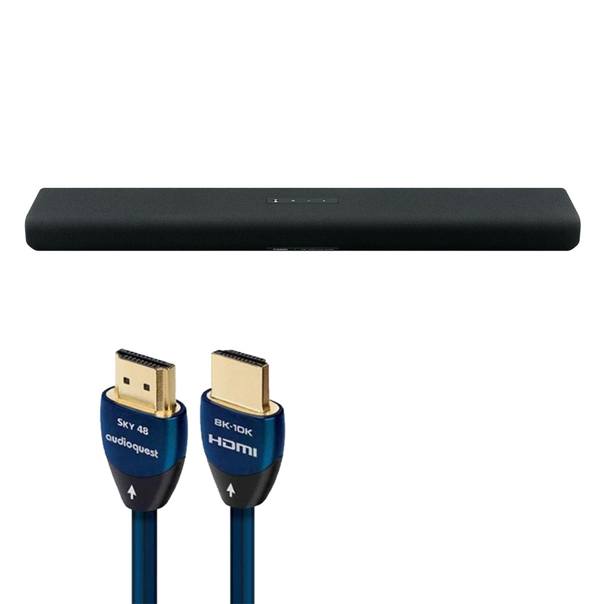 Yamaha SR-B30A Sound Bar with Built-In Sub Bundle with AudioQuest Sky 3m HDMI