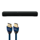 Yamaha SR-C20A Sound Bar with Built-In Sub Bundle with AudioQuest Sky 3m HDMI