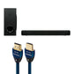 Yamaha SR-C30A Sound Bar Bundle with Wireless Sub and AudioQuest Sky 3m HDMI
