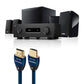 Yamaha YHT-4970U 5.1Ch Home Theater System Bundle with AudioQuest Sky 3m HDMI