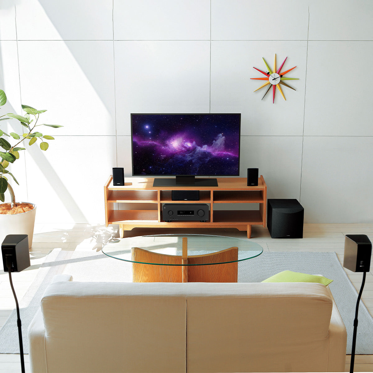 Yamaha YHT-4970U 5.1Ch Home Theater System Bundle with AudioQuest Sky 3m HDMI