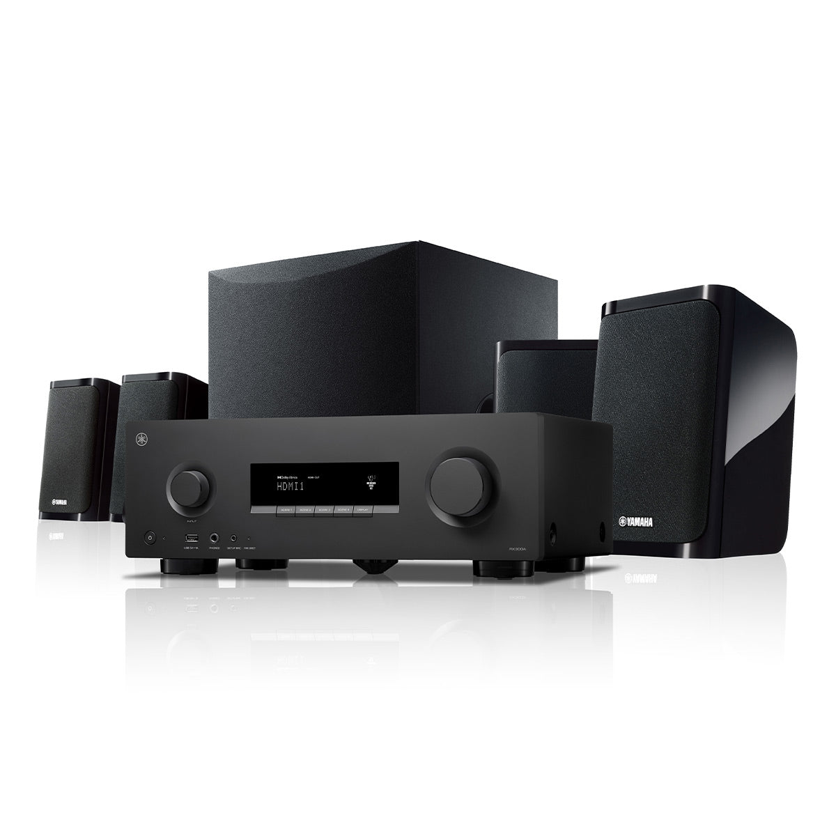 Yamaha YHT-4970U 5.1Ch Home Theater System Bundle with AudioQuest Sky 3m HDMI