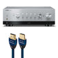 Yamaha Yamaha R-N1000A Network Receiver Bundle with AudioQuest Sky 3m HDMI (Silver)