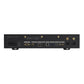 Black media player rear panel with gold-plated HDMI, XLR, and coaxial ports