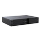 Black media player with a digital clock display and front USB port