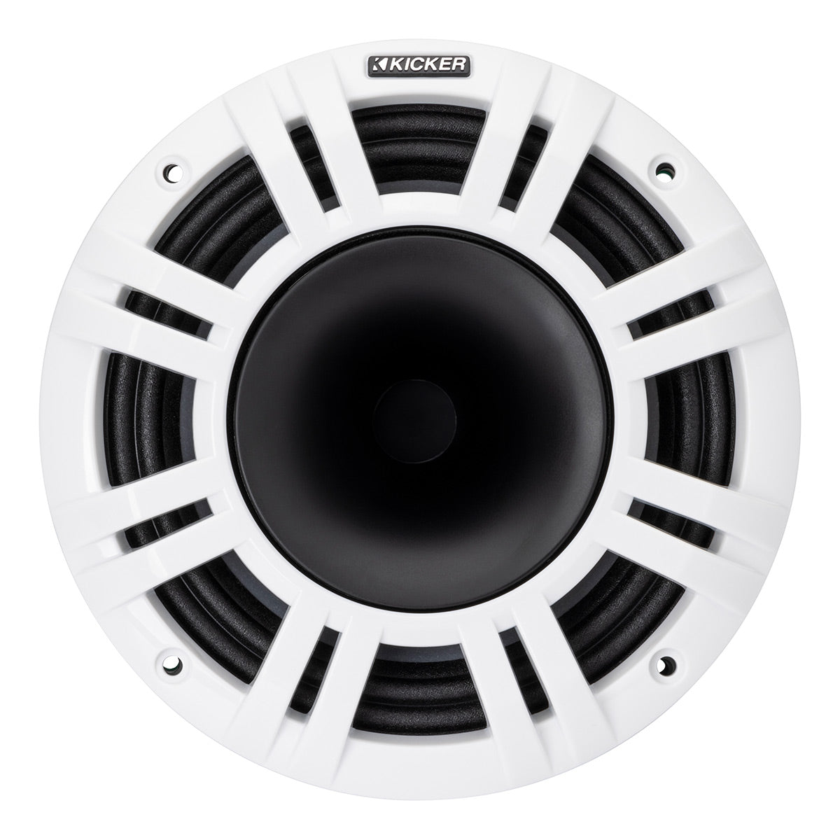 Kicker KMXL8 8" Marine Horn-Loaded Coaxial Speakers - Pair