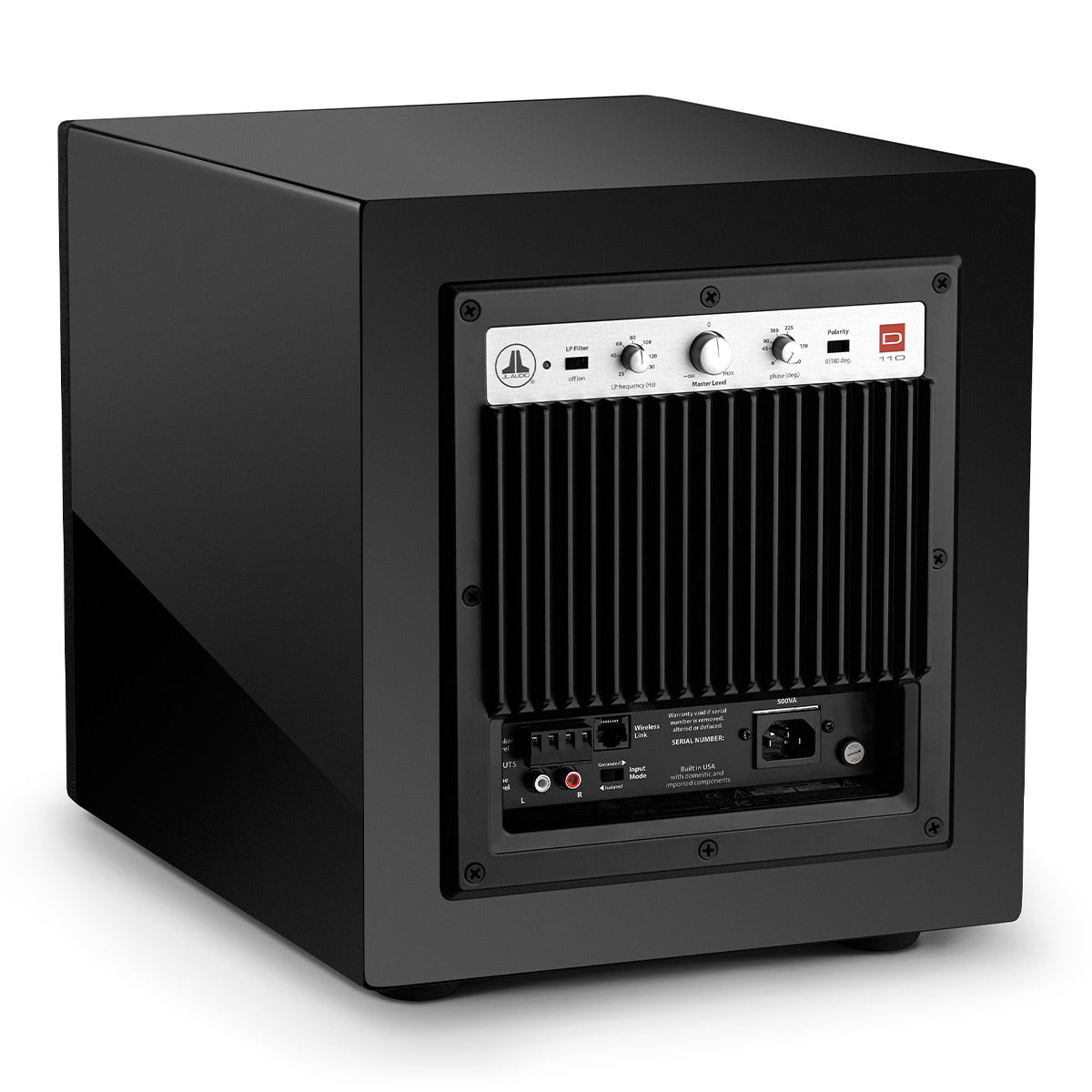 JL Audio Dominion d110 10" Powered Subwoofer (Black Gloss)
