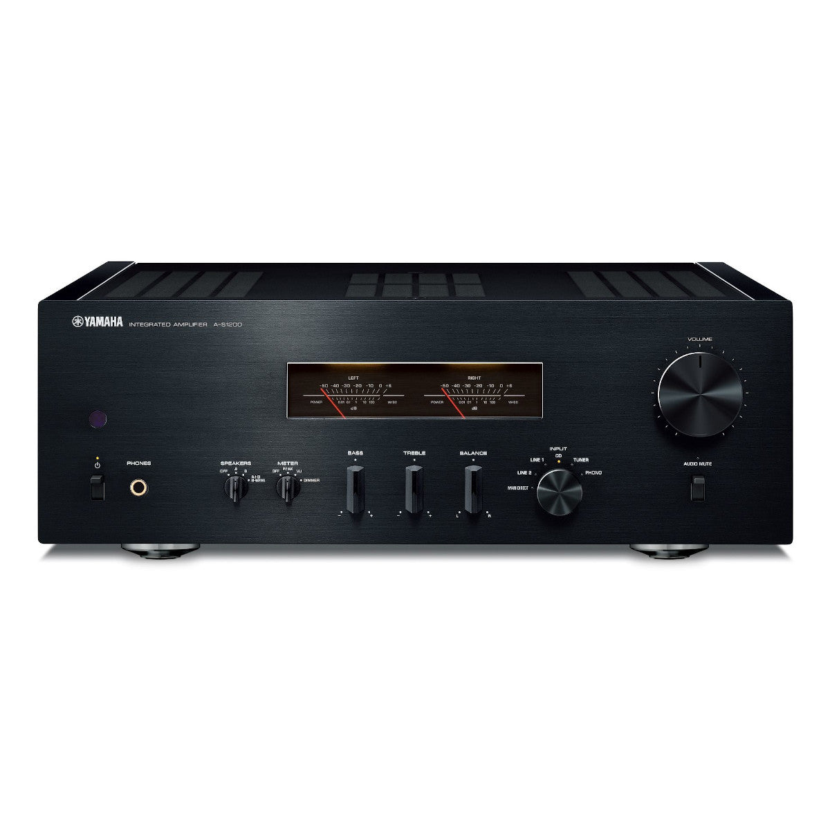 Yamaha A-S1200 Amplifier Bundle with AudioQuest Jack Russell Cable (Black)