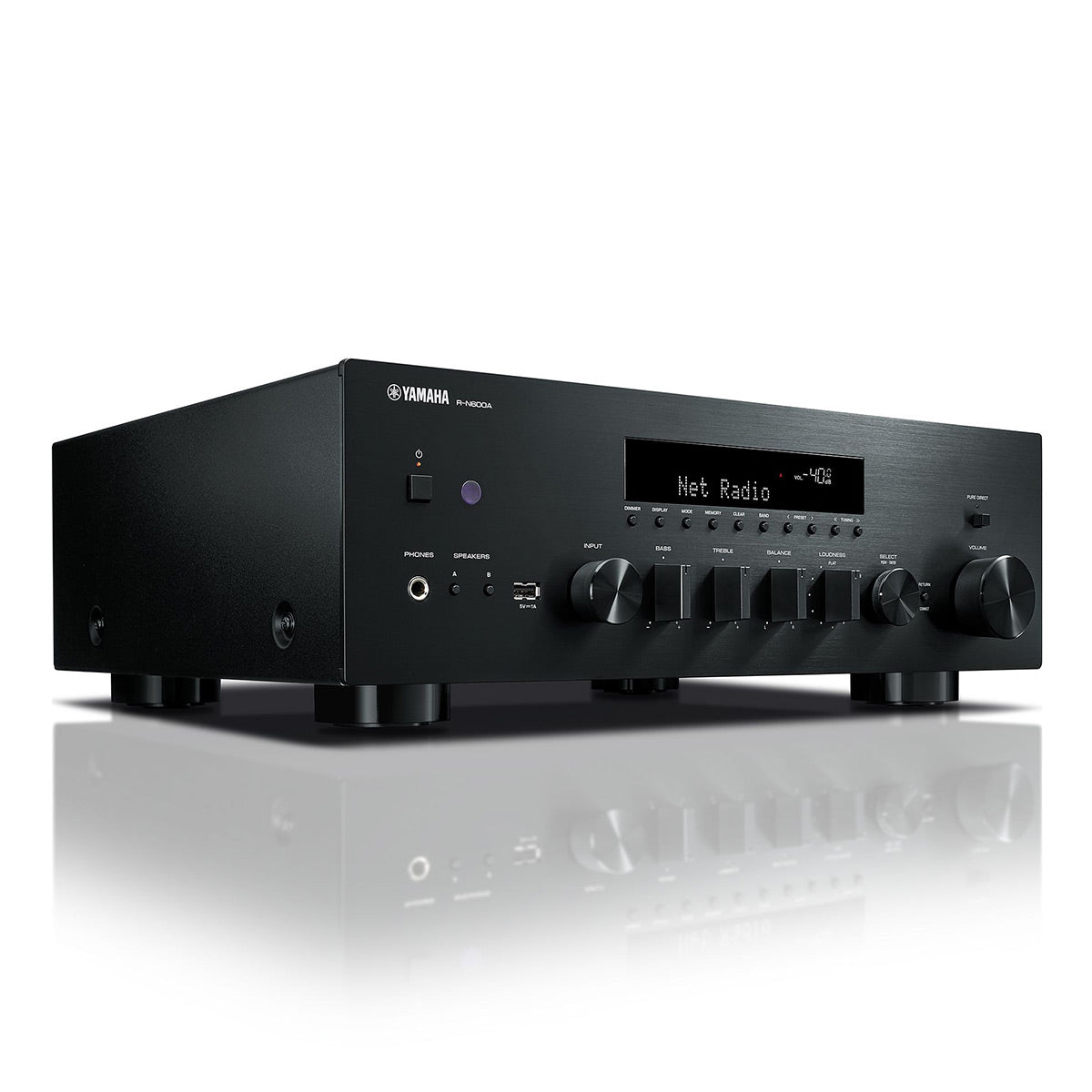 Yamaha R-N600A Network Receiver Bundle with AudioQuest Jack Russell (Black)