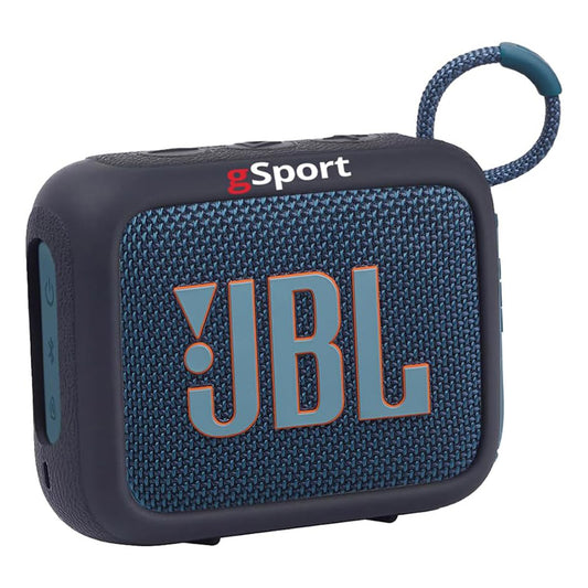 JBL Go 4 Ultra Portable Bluetooth Speaker Bundle with gSport Silicone Sleeve (Blue)