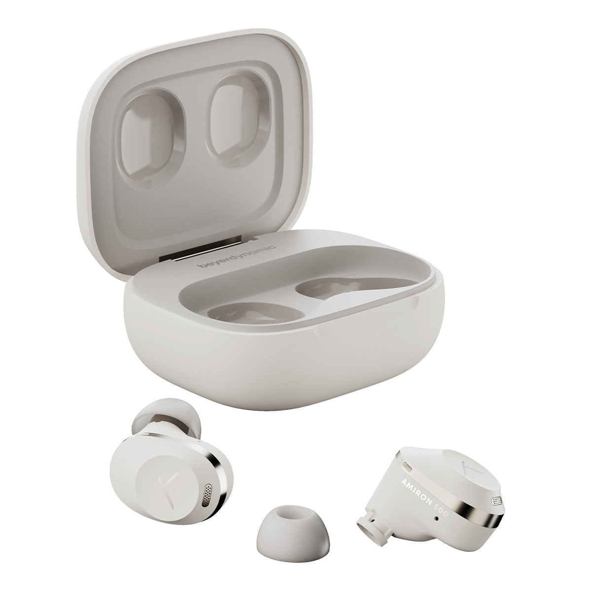 Beyerdynamic AMIRON 300 True Wireless Noise Cancelling Earbuds (Cream)