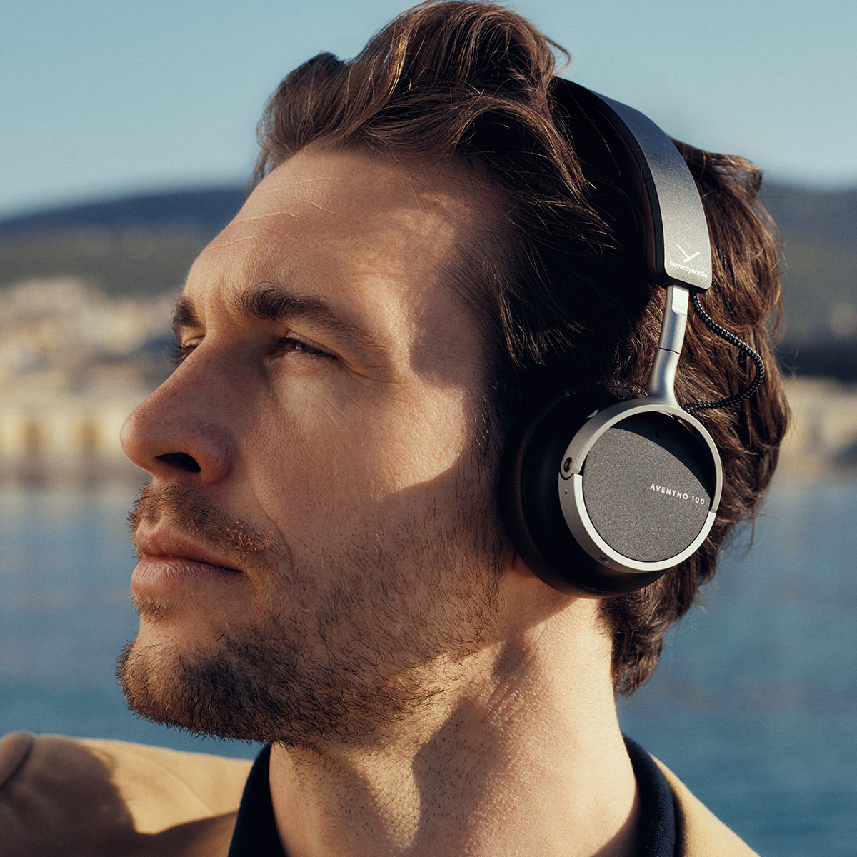 Beyerdynamic AVENTHO 100 Wireless On-Ear Headphones with Active Noise Cancellation (Black)