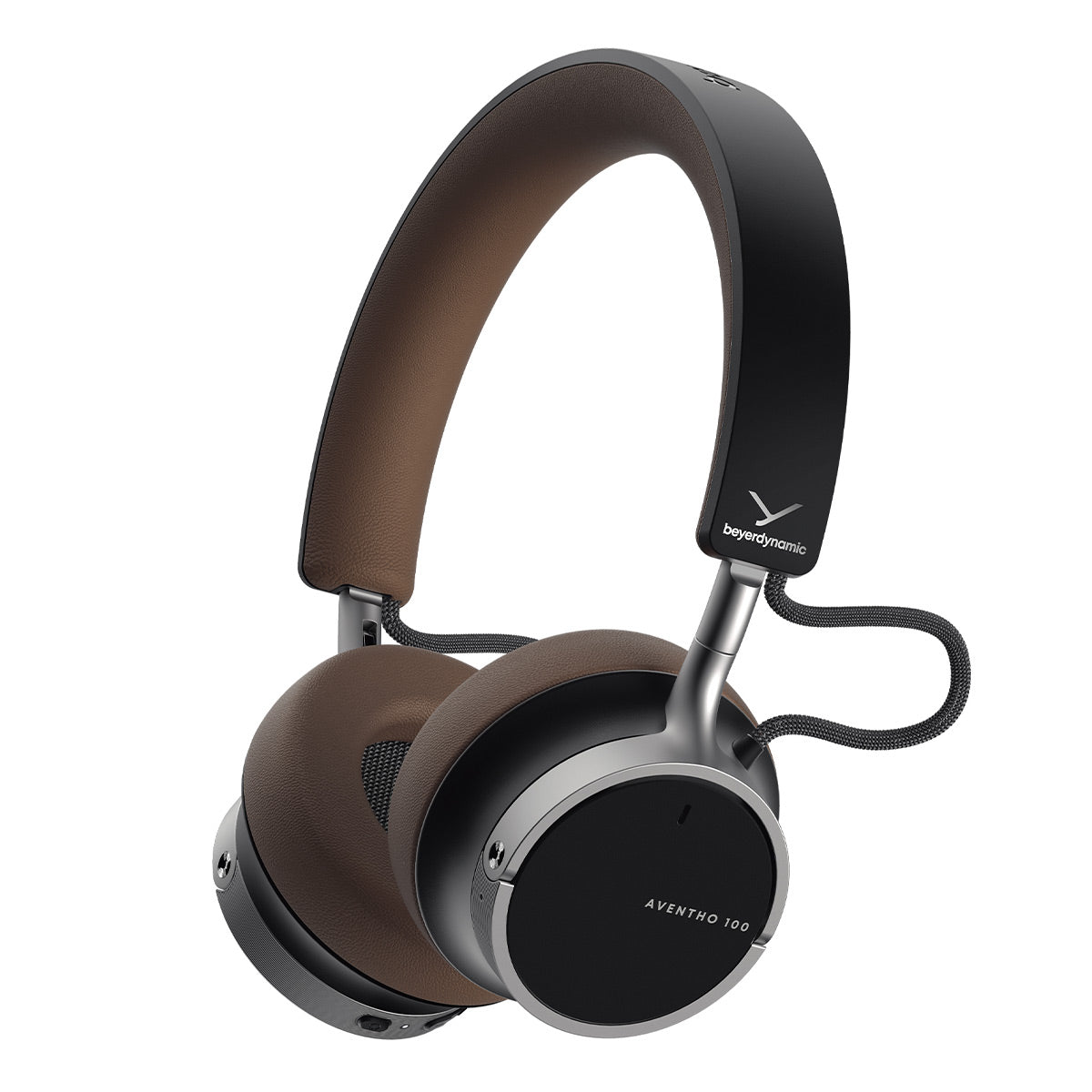 Beyerdynamic AVENTHO 100 Wireless On-Ear Headphones with Active Noise Cancellation (Brown)