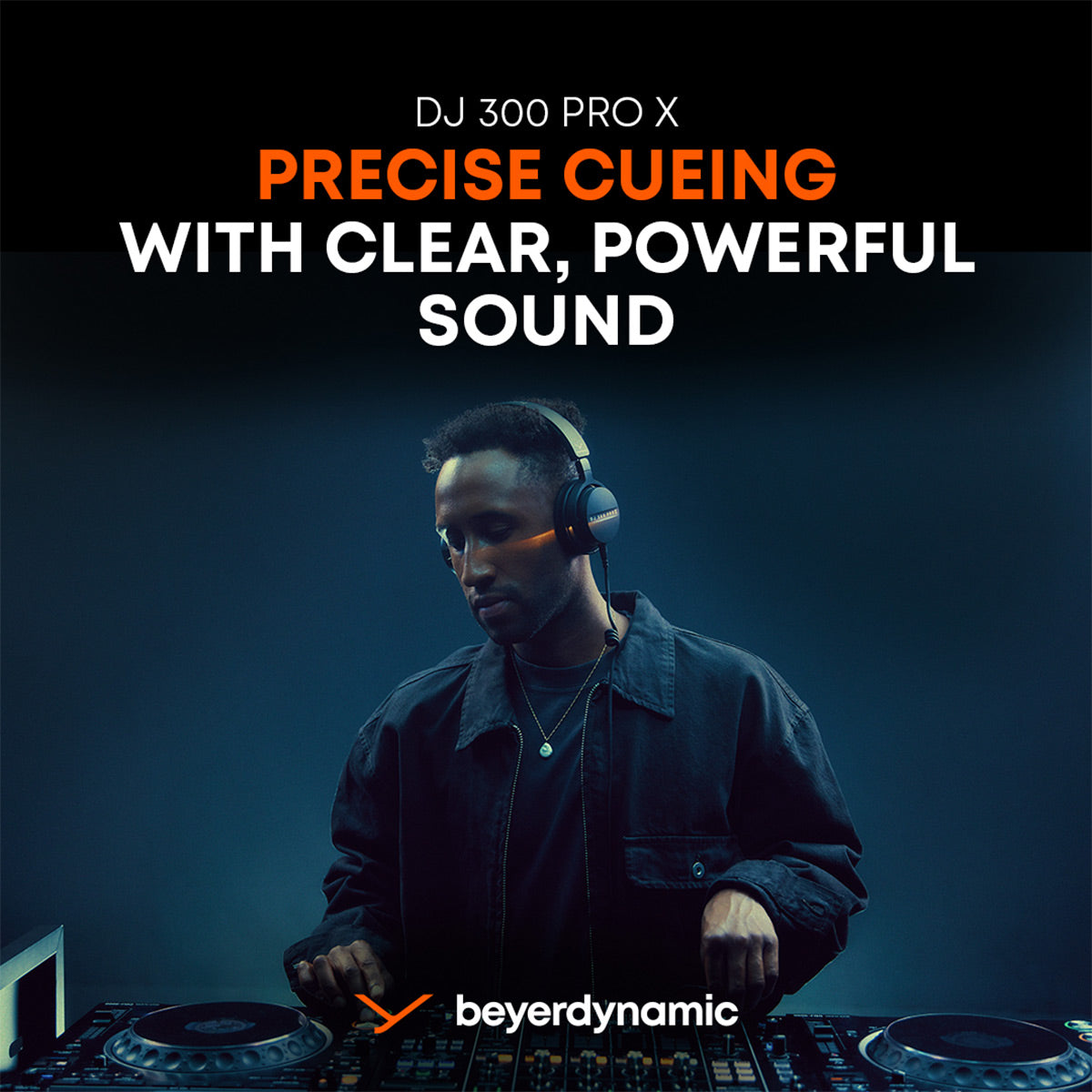 Beyerdynamic DJ 300 PRO X Professional 2-in-1 DJ Headphones (Black)