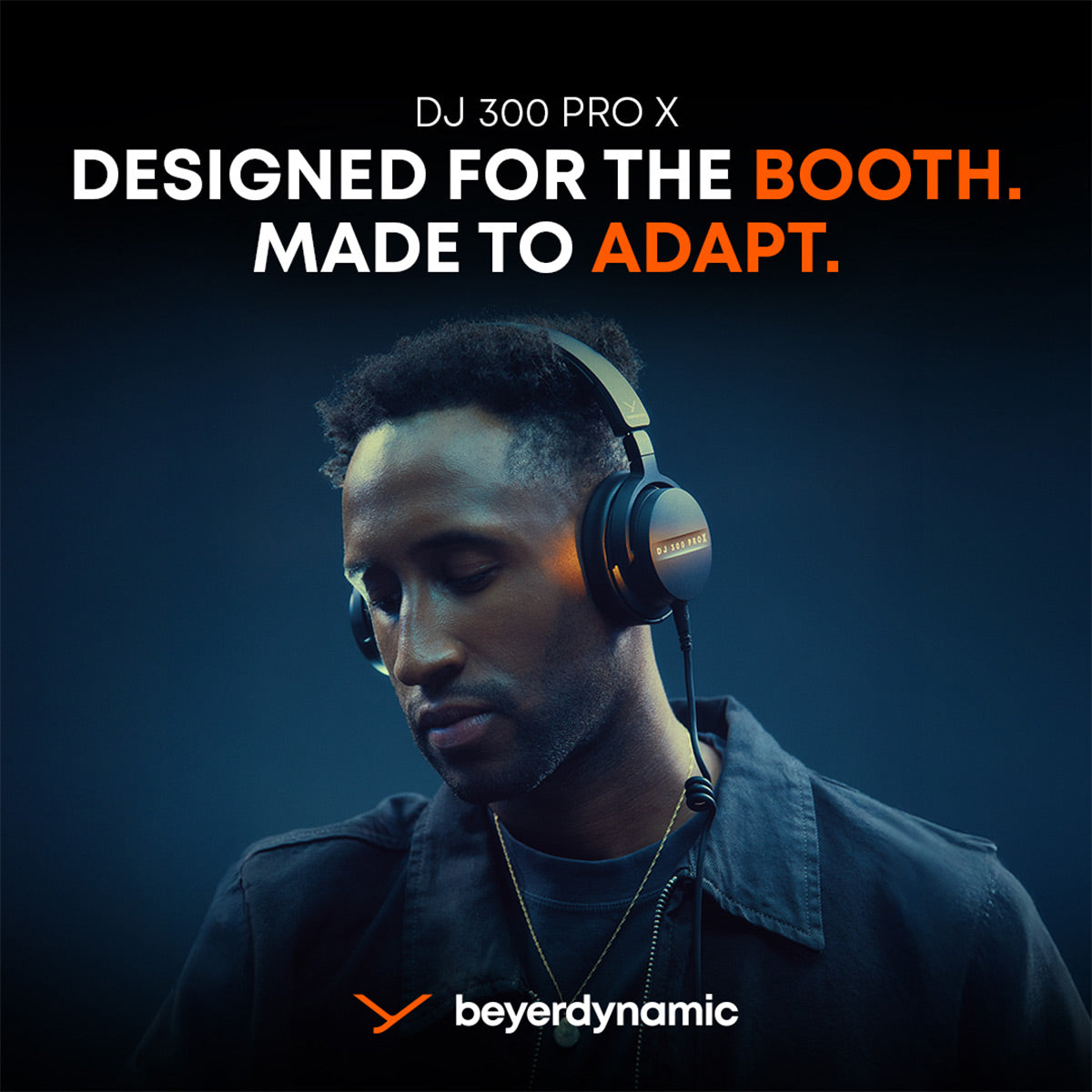 Beyerdynamic DJ 300 PRO X Professional 2-in-1 DJ Headphones (Black)