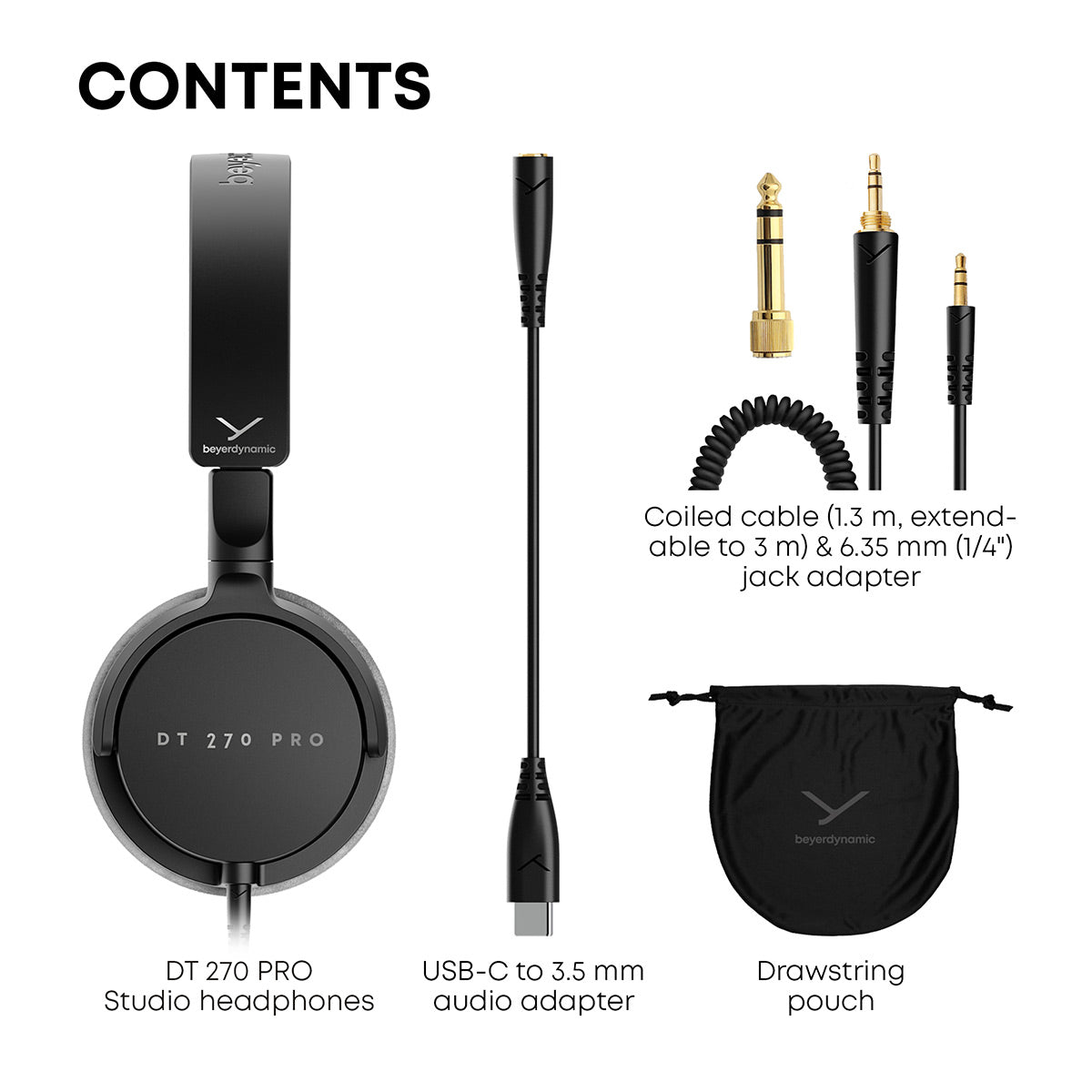 Beyerdynamic DT 270 PRO Compact Over-Ear Studio Headphones