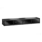 Salamander Designs Synergy 141 Quad AV Cabinet (Black Oak with Black Glass Doors & Black Posts)