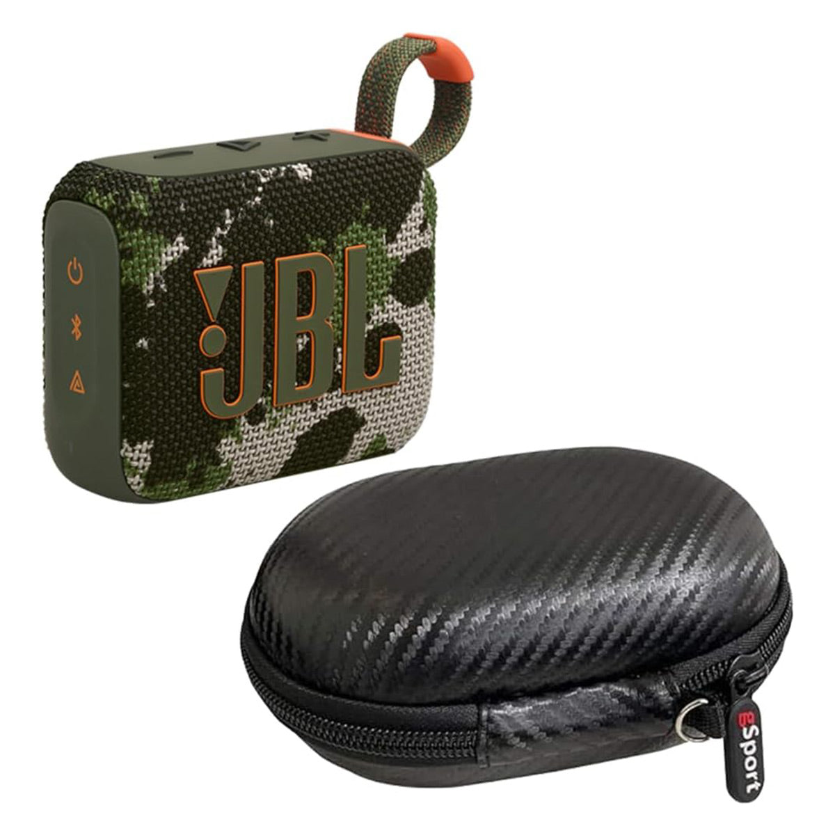 JBL Go 4 Ultra Portable Bluetooth Speaker Bundle with gSport Case (Camo)