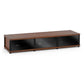 Salamander Designs Synergy 134 Triple AV Cabinet (American Cherry with Black Glass Doors & Black Posts)