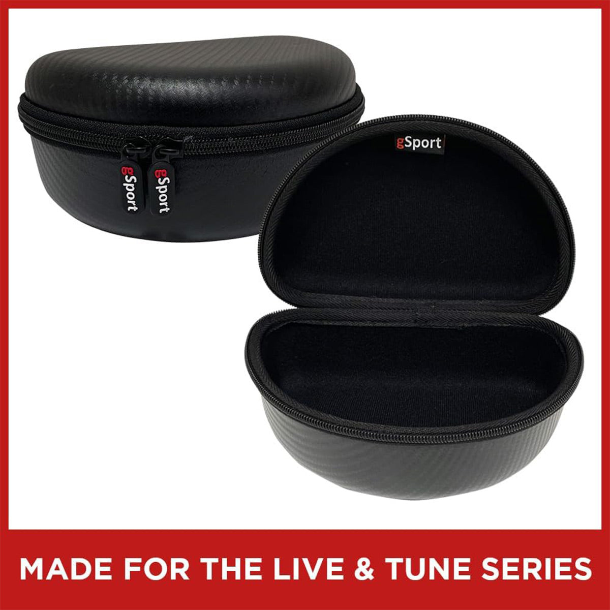 gSport Carbon Fiber Hardshell Case for JBL Live & Tune Headphones