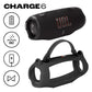 JBL Charge 6 Waterproof Portable Speaker Bundle with gSport Silicone Sleeve (Black)