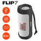 JBL FLIP 7 Waterproof Portable Speaker Bundle with gSport Silicone Sleeve (White)