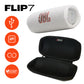 JBL FLIP 7 Waterproof Portable Speaker Bundle with gSport Carbon Fiber Case (White)