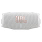JBL CHARGE 6 Waterproof Portable Speaker Bundle with gSport Carbon Fiber Case (White)