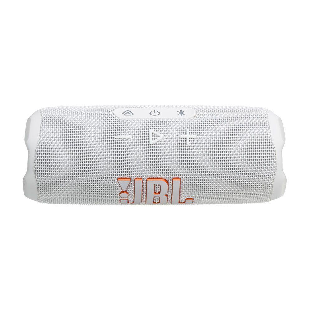 JBL FLIP 7 Waterproof Portable Speaker Bundle with gSport Silicone Sleeve (White)