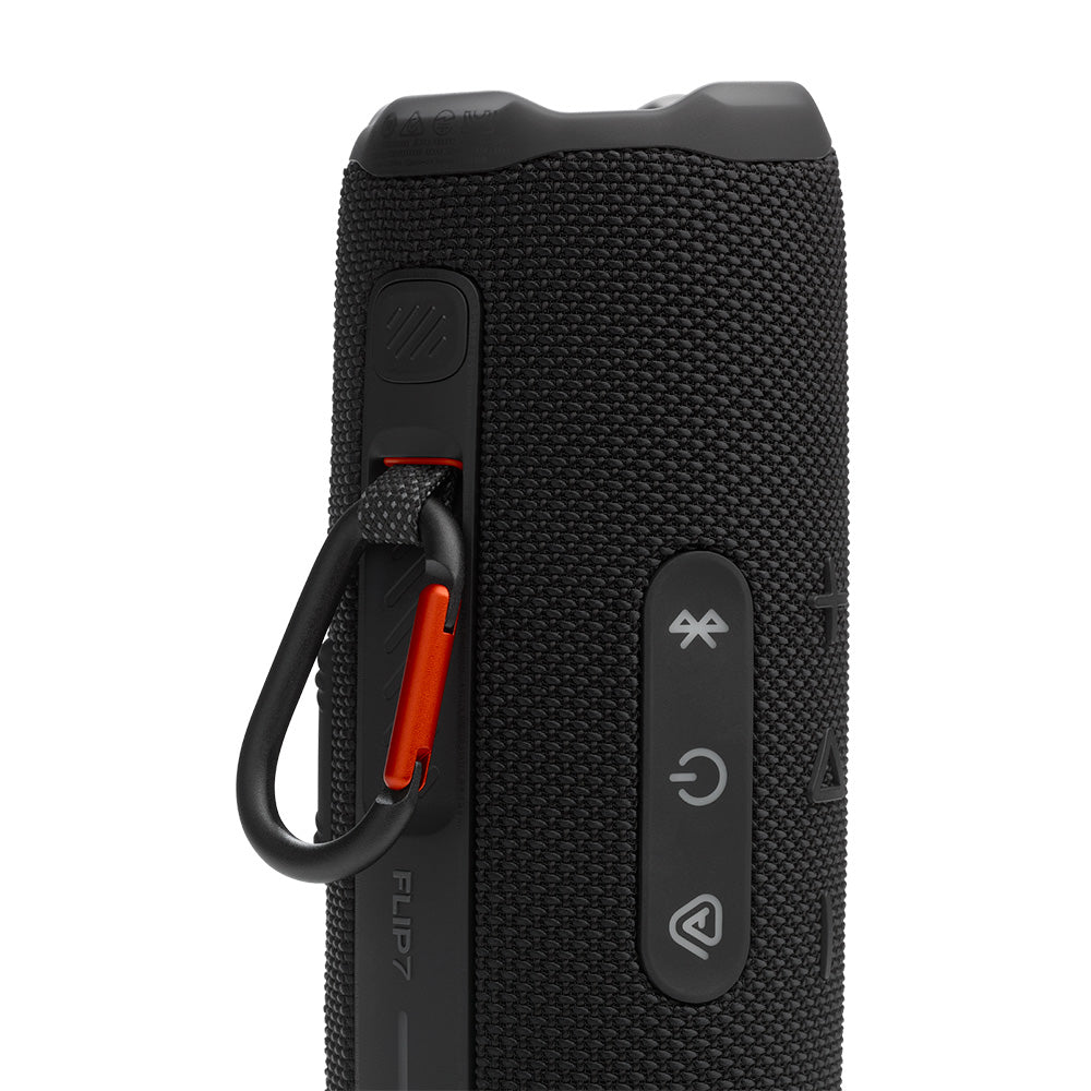 JBL FLIP 7 Waterproof Portable Speaker Bundle with gSport Silicone Sleeve (Black)