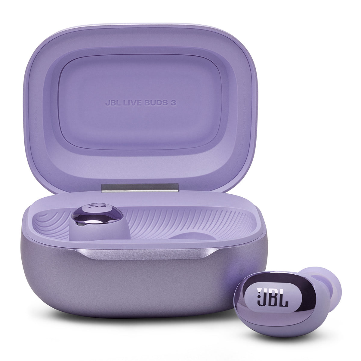 JBL Live Buds 3 True Wireless Noise Cancelling Earbud Bundle with gSport Case (Purple)