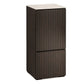 Salamander Chameleon Collection Manhattan 517 AV Cabinet (Maro Ebony Doors and Sides, Matte Taupe Glass Top)