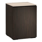 Salamander Chameleon Collection Manhattan 317 AV Cabinet (Maro Ebony Doors and Sides, Matte Taupe Glass Top