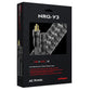 Black braided power cable with gold-plated US plug and C13 connector in retail packaging
