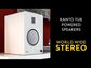 Kanto TUK Premium Powered Speakers - Pair with S6 Desktop Speaker Stands (Black)