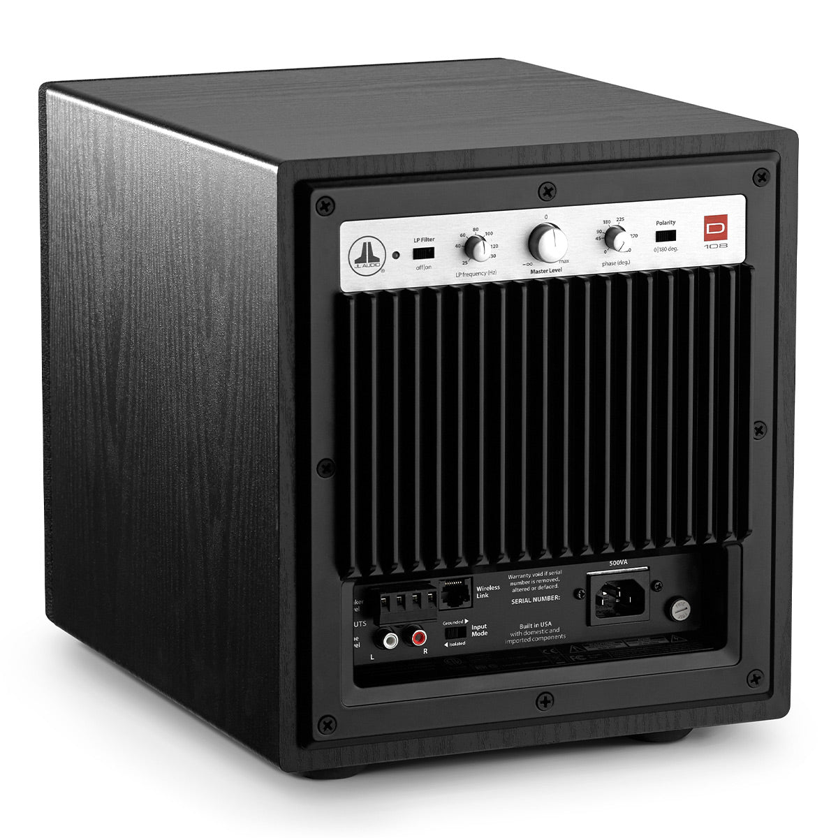 JL Audio Dominion d108 8" Powered Subwoofer - Each (Black Ash)