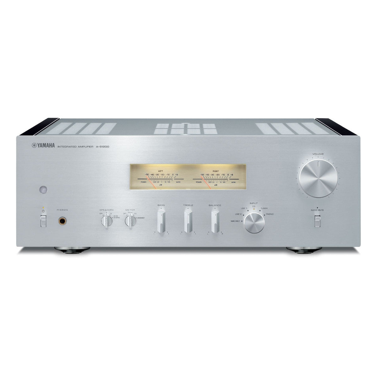 Yamaha A-S1200 Amplifier Bundle with AudioQuest Jack Russell Cable (Silver)