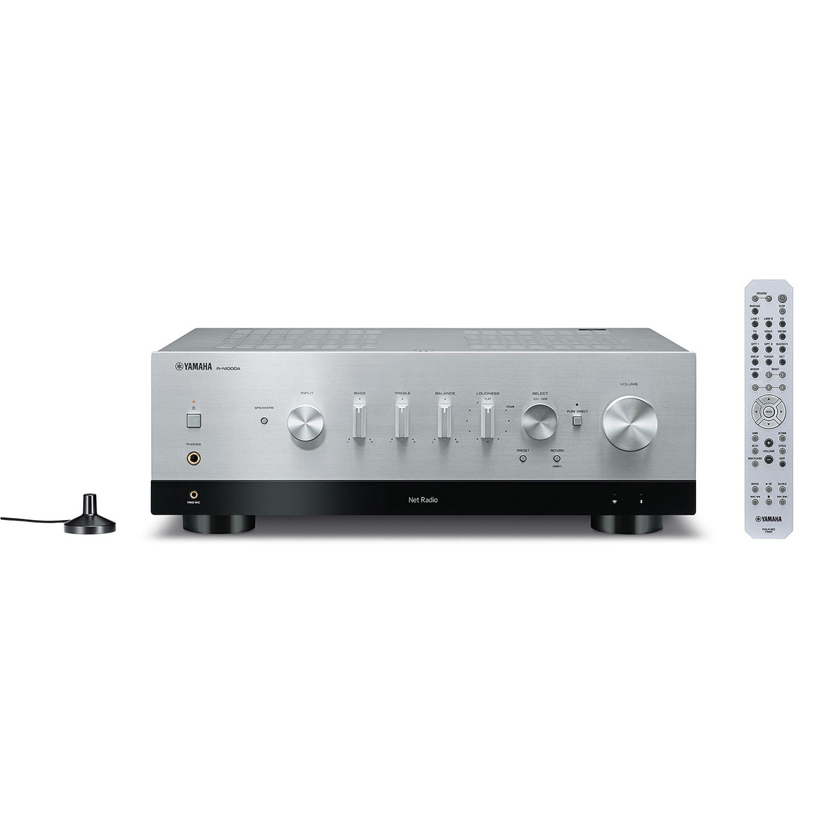 Yamaha Yamaha R-N1000A Network Receiver Bundle with AudioQuest Sky 3m HDMI (Silver)