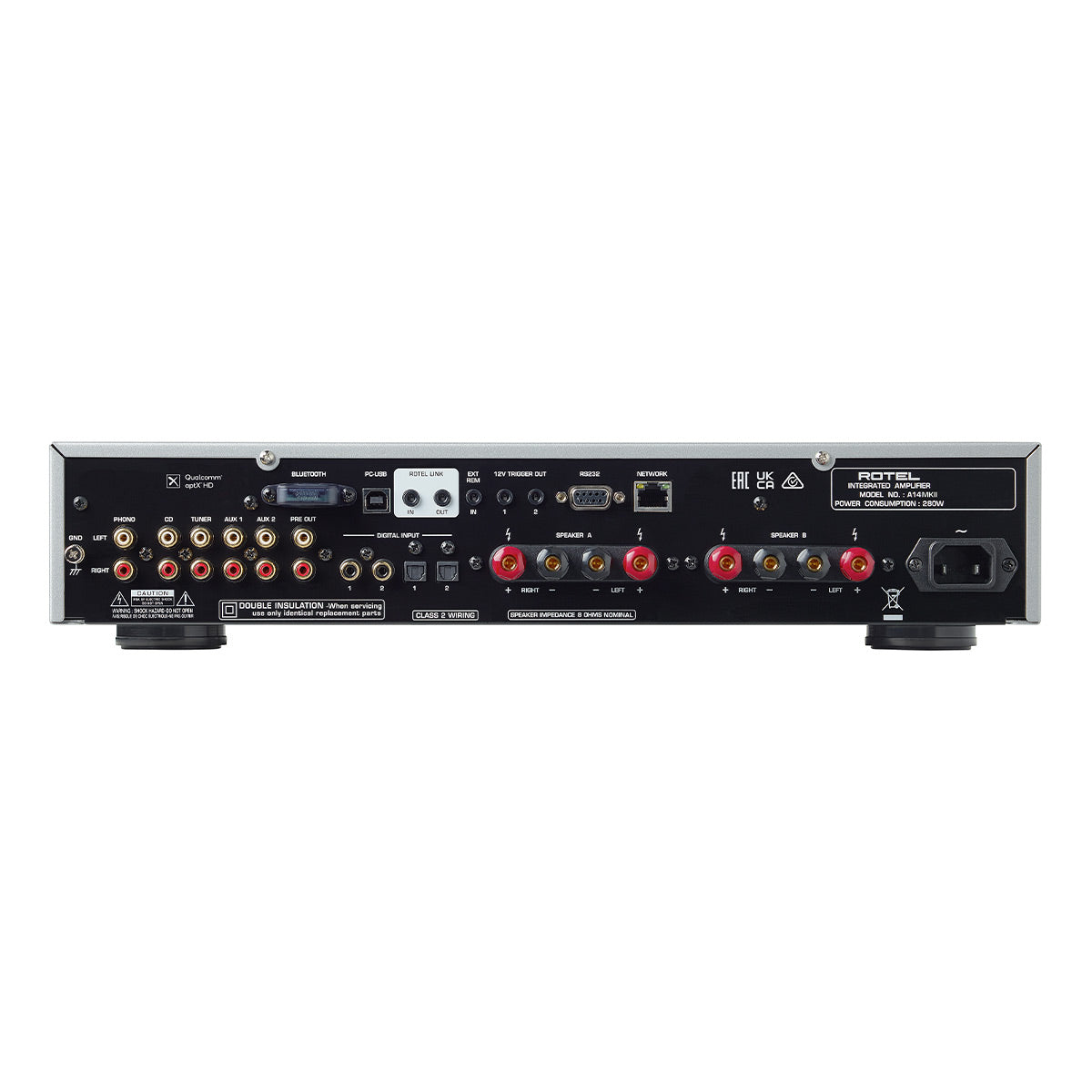 Rotel A14MKII Integrated Amplifier (Silver)