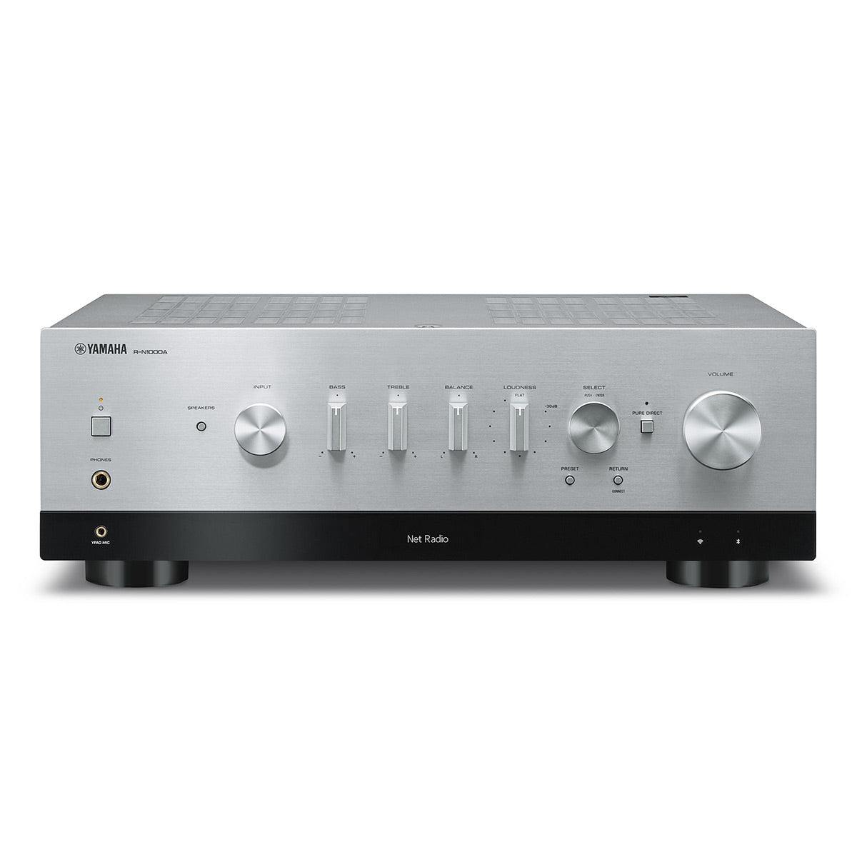 Yamaha Yamaha R-N1000A Network Receiver Bundle with AudioQuest Sky 3m HDMI (Silver)